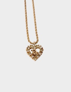 Christian Dior Heart Pendant Necklace