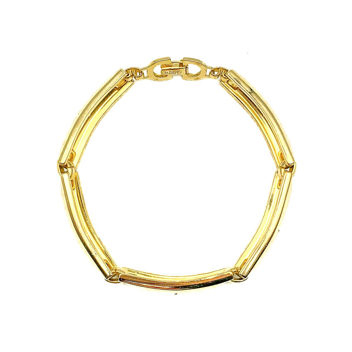 Vintage Christian Dior Gold Under the Stars Celestial Line Bracelet 1980 Excellent état - En vente à Wilmslow, GB