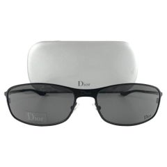 Vintage Christian Dior Hard Dior Wrap Grey Sunglasses 2000 Y2K