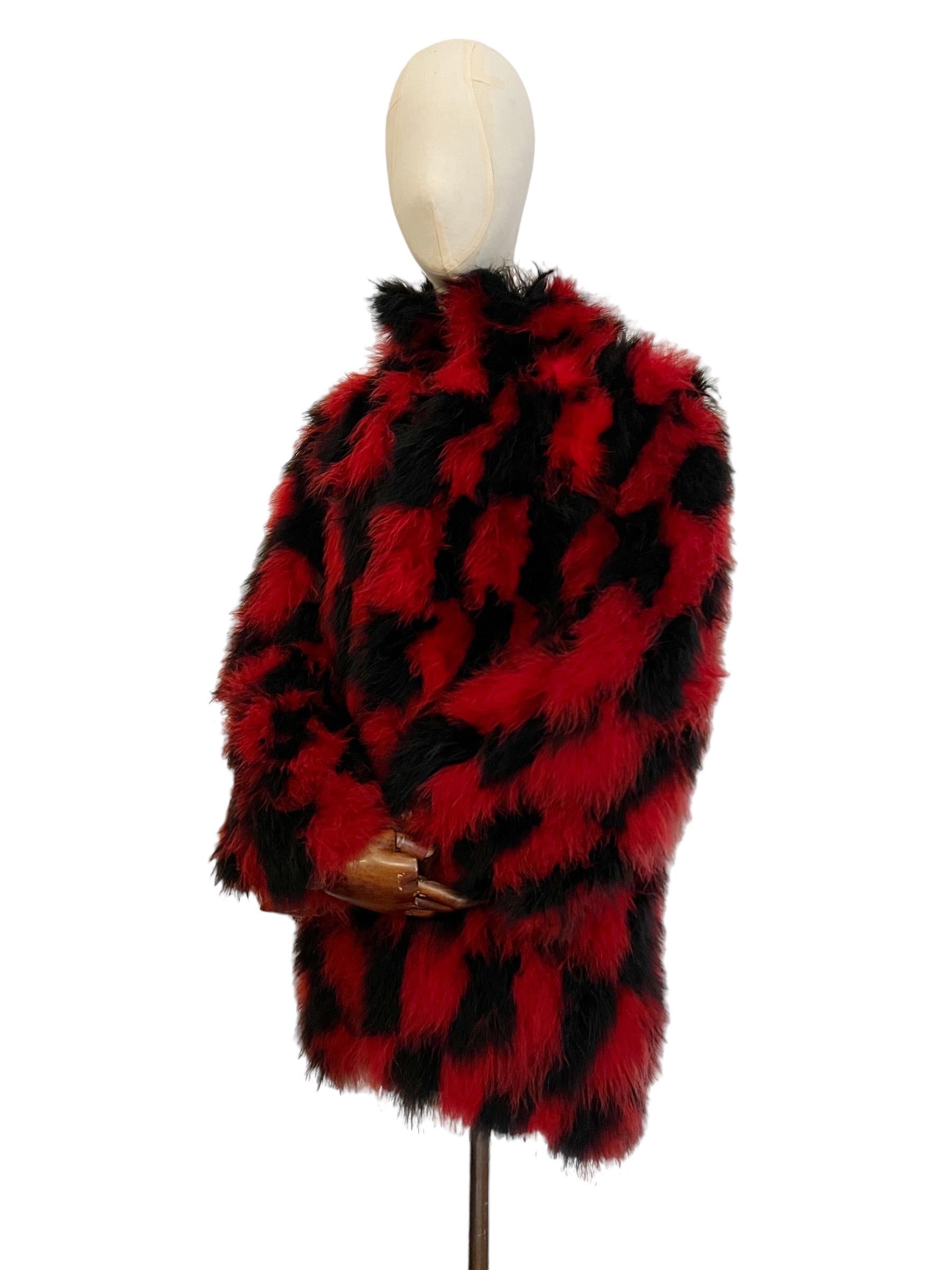 Women's or Men's Vintage Christian Dior Haute Couture Ostrich Feather Marabou Jacket 
