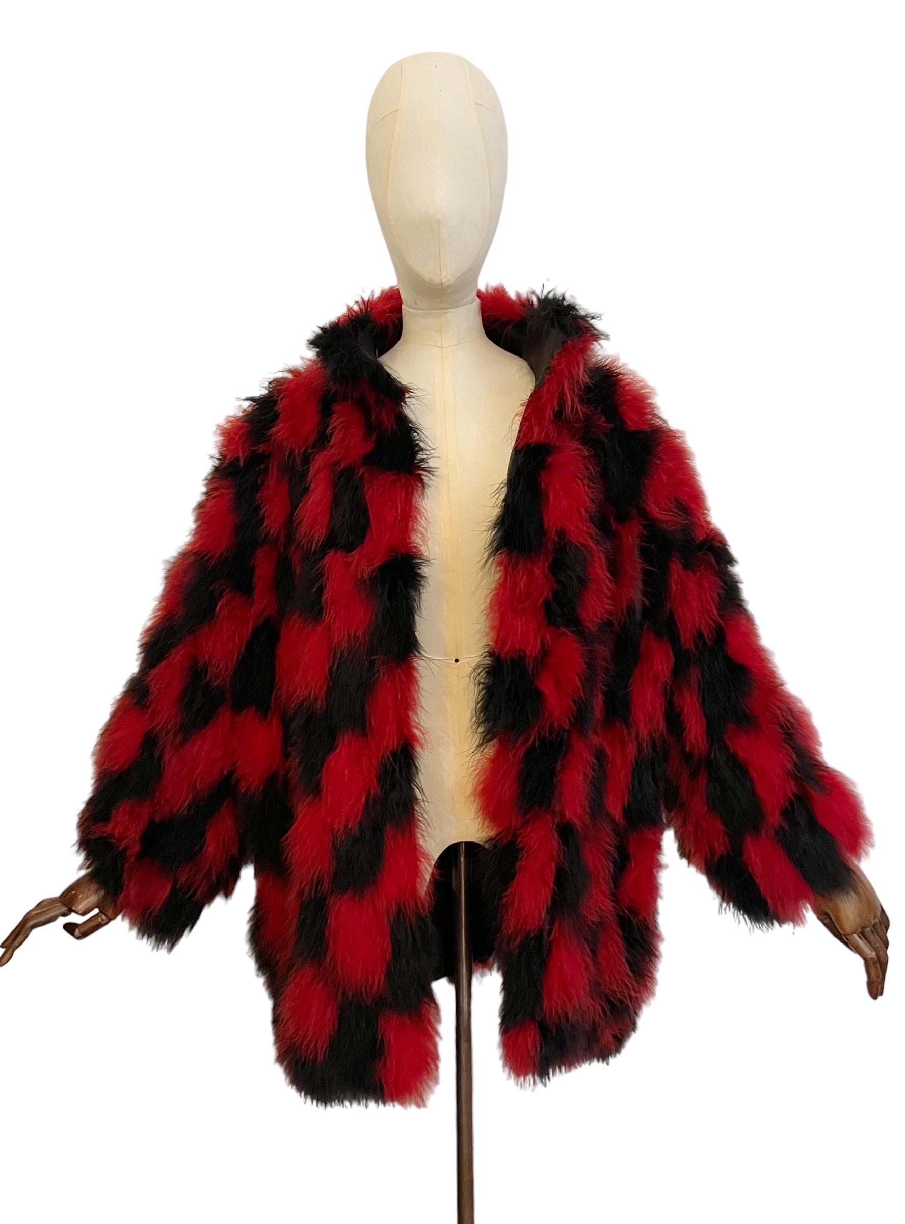 Vintage Christian Dior Haute Couture Ostrich Feather Marabou Jacket  2