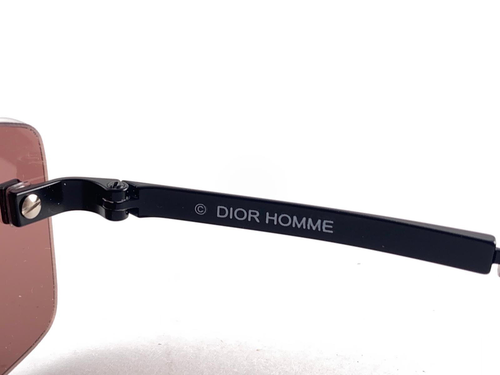 Vintage Christian Dior Homme 0003/s Vintage-Halberrahmen 1990er Jahre Österreich im Zustand „Hervorragend“ im Angebot in Baleares, Baleares