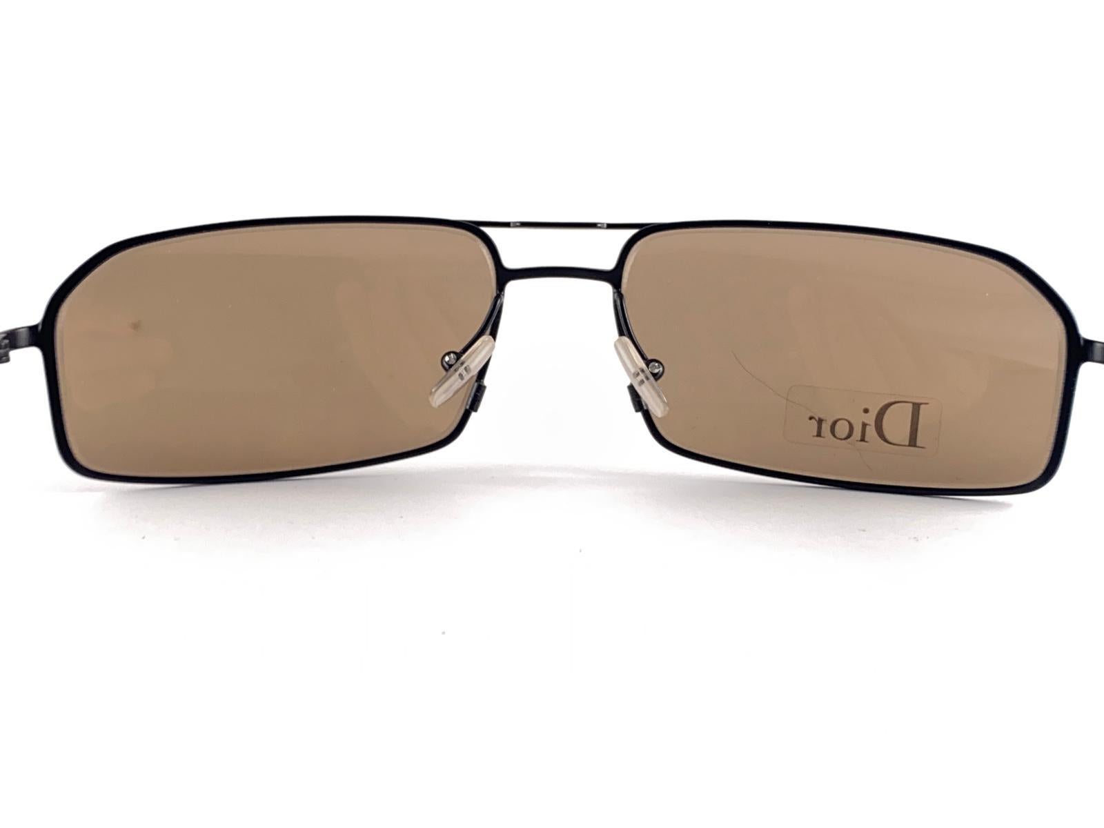 Vintage Christian Dior Homme 0033/s Black Frame 1990's Autriche Pour hommes en vente