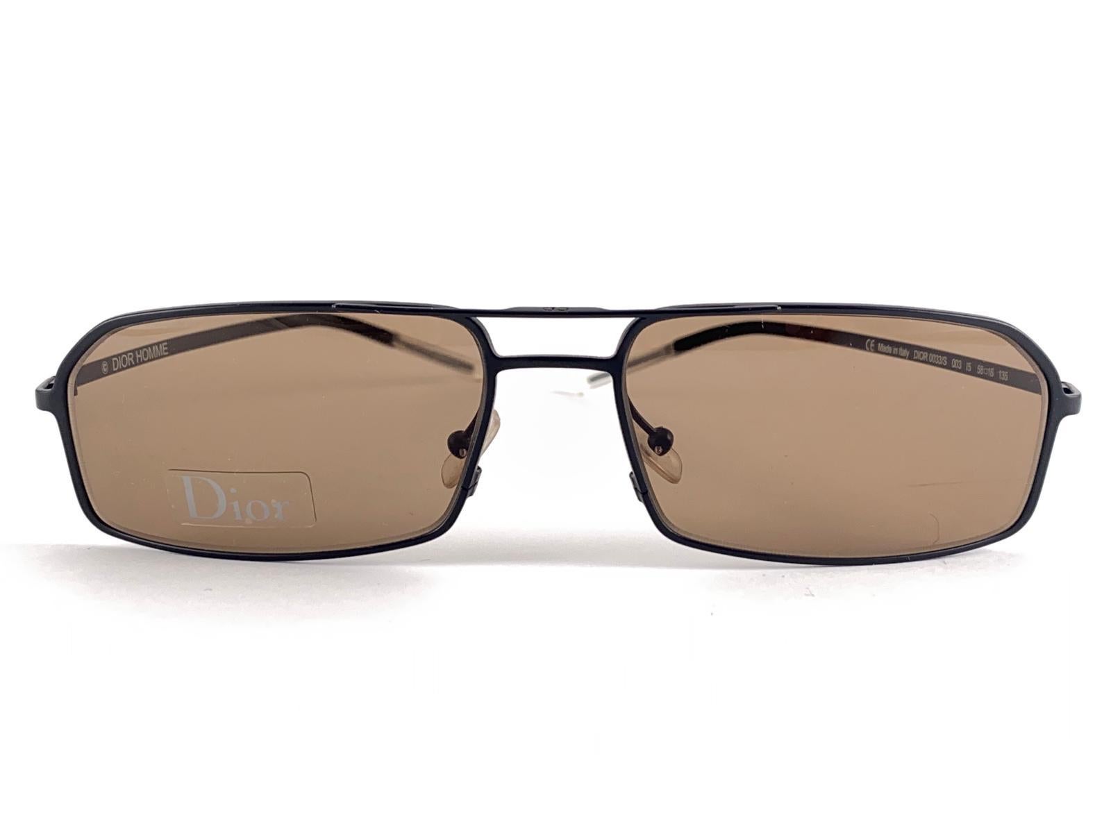 Vintage Christian Dior Homme 0033/s Black Frame 1990's Autriche en vente 2