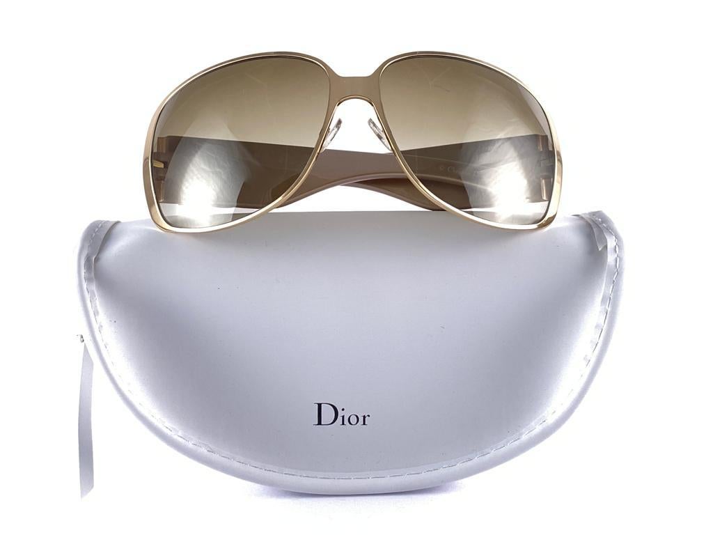 Vintage Christian Dior INDINIGHT 1 Extra Large Wrap Sunglasses Fall 2000 Y2K For Sale 7