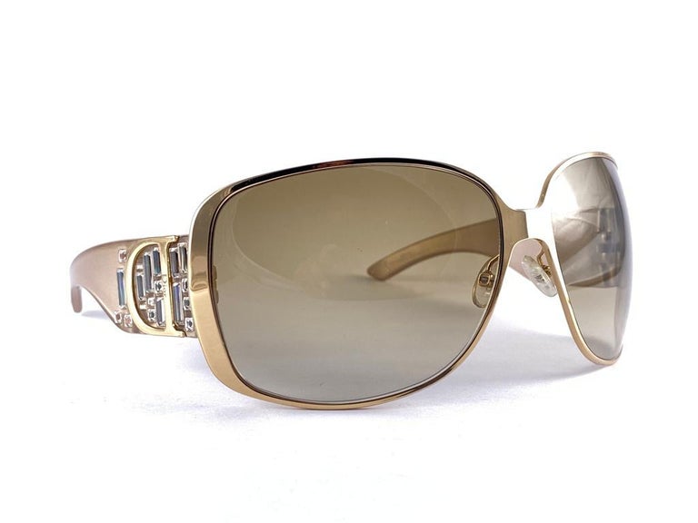 Vintage Christian Dior INDINIGHT 1 Extra Large Wrap Sunglasses