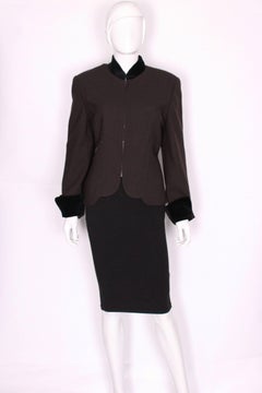 Vintage Christian Dior Jacket with velvet Trim