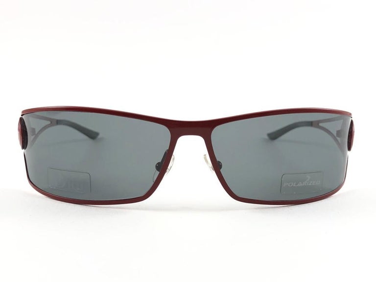 Vintage Christian Dior J'Adore Burgundy Wrap Sunglasses Fall 2000 Y2K