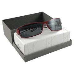 Vintage Christian Dior J'Adore Burgundy Wrap Sunglasses Fall 2000 Y2K