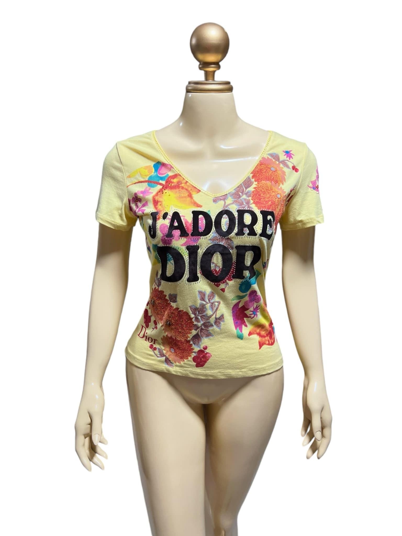 Vintage CHRISTIAN DIOR - J’adore Dior Comic Relief shirt For Sale 1