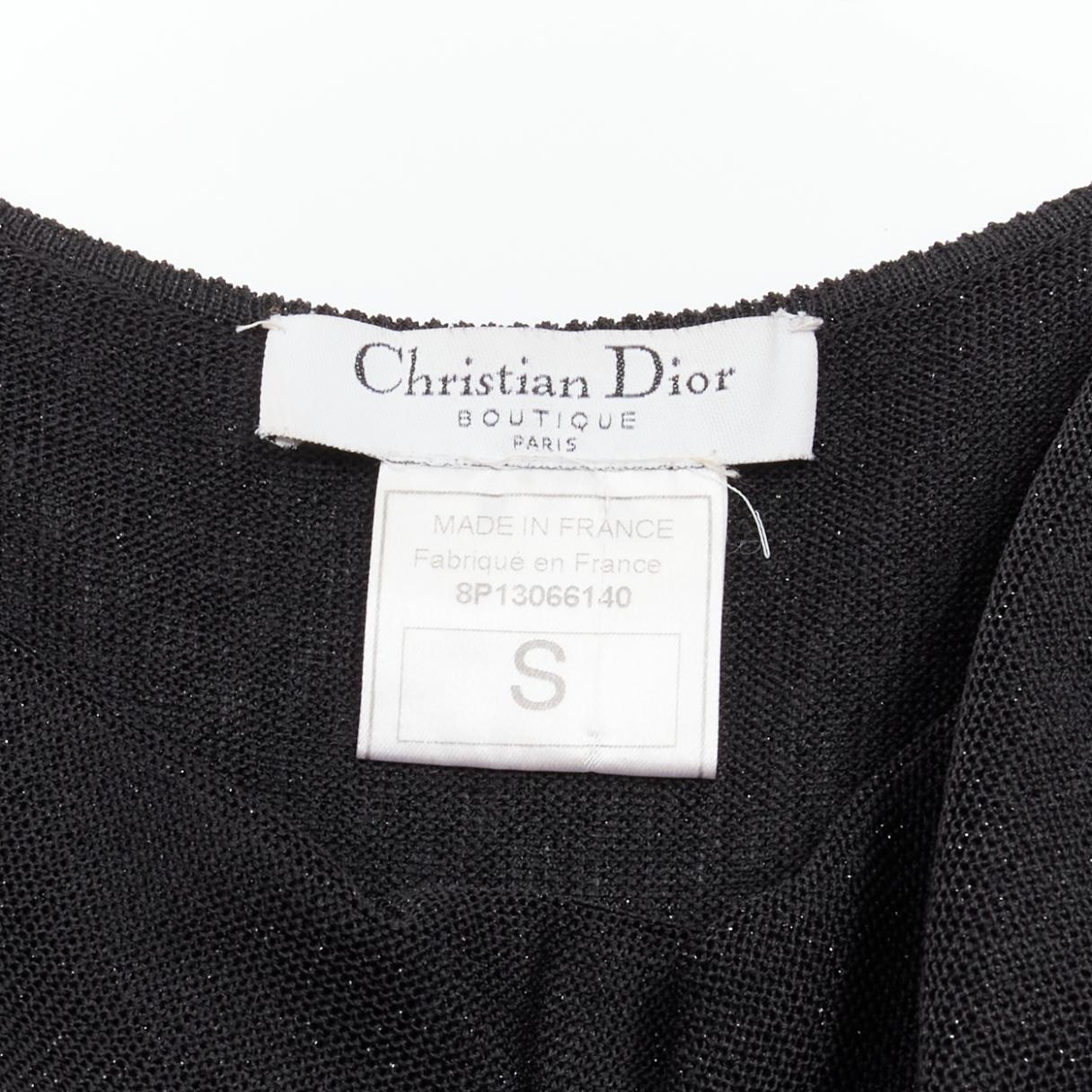 vintage CHRISTIAN DIOR John Galliano  harlequin check knit mini slip dress S 6