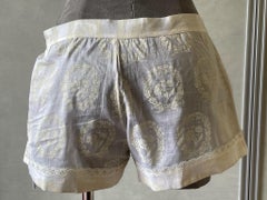 Vintage Christian Dior Spitze Trim Toile Shorts NWT Galliano Ära