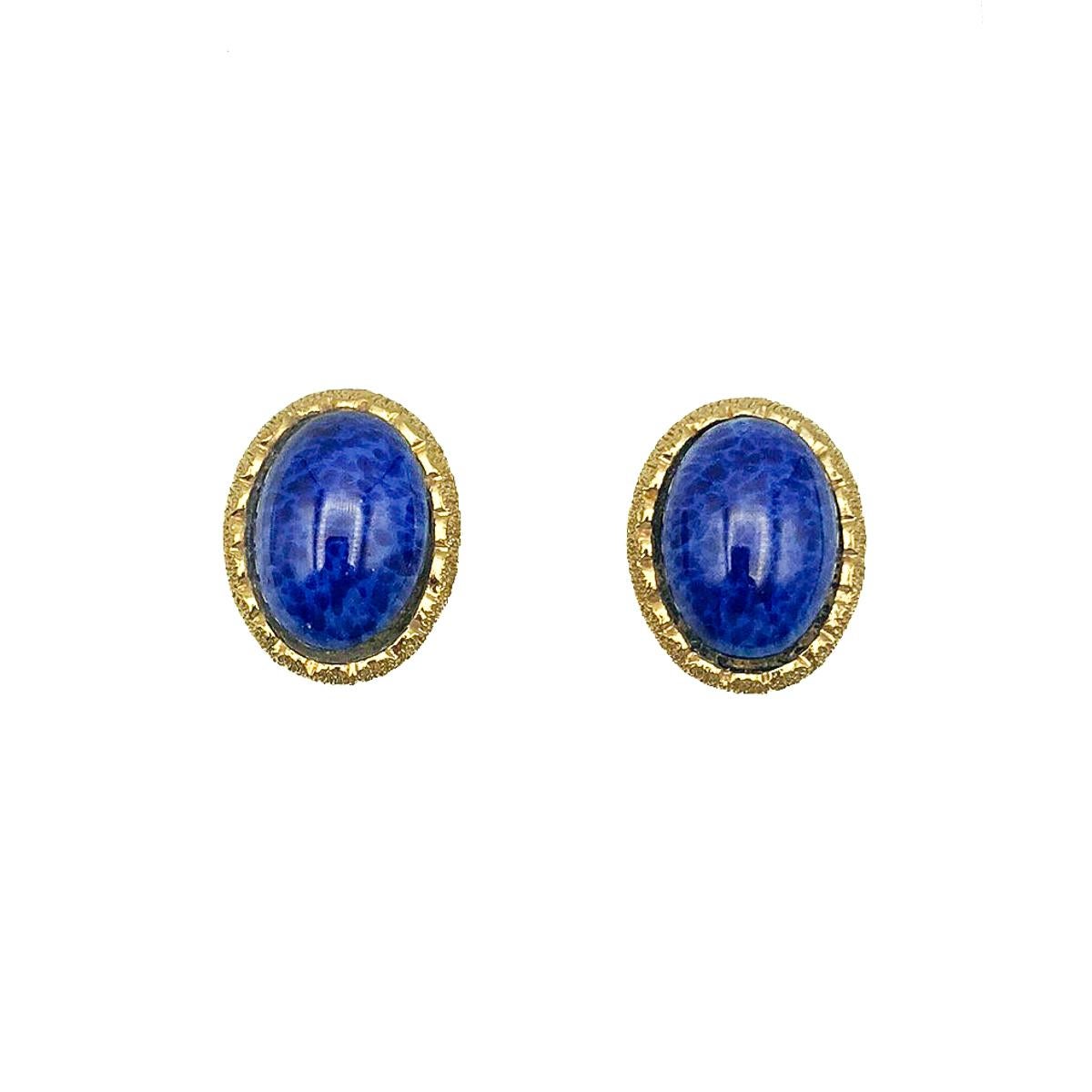 dior navy earrings