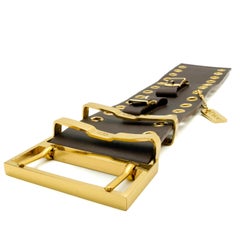 Vintage Christian Dior Logo Hebilla Puño Años 80