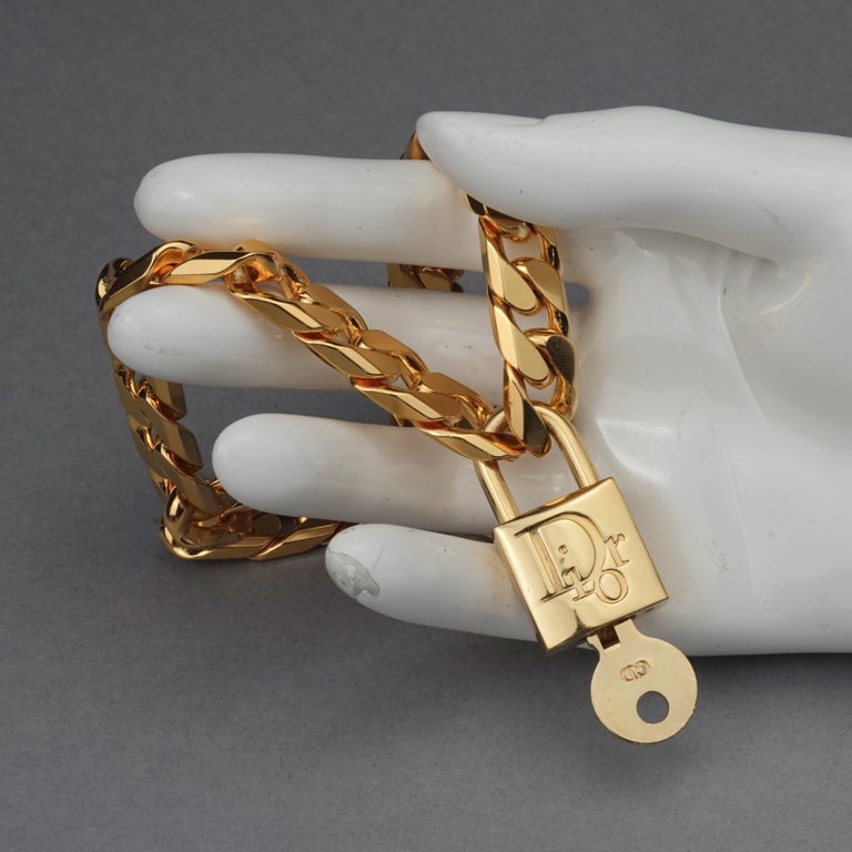 Dior padlock necklace gold price on sale