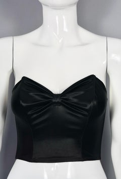 Vintage CHRISTIAN DIOR Logo Corset Bustier Tube Top