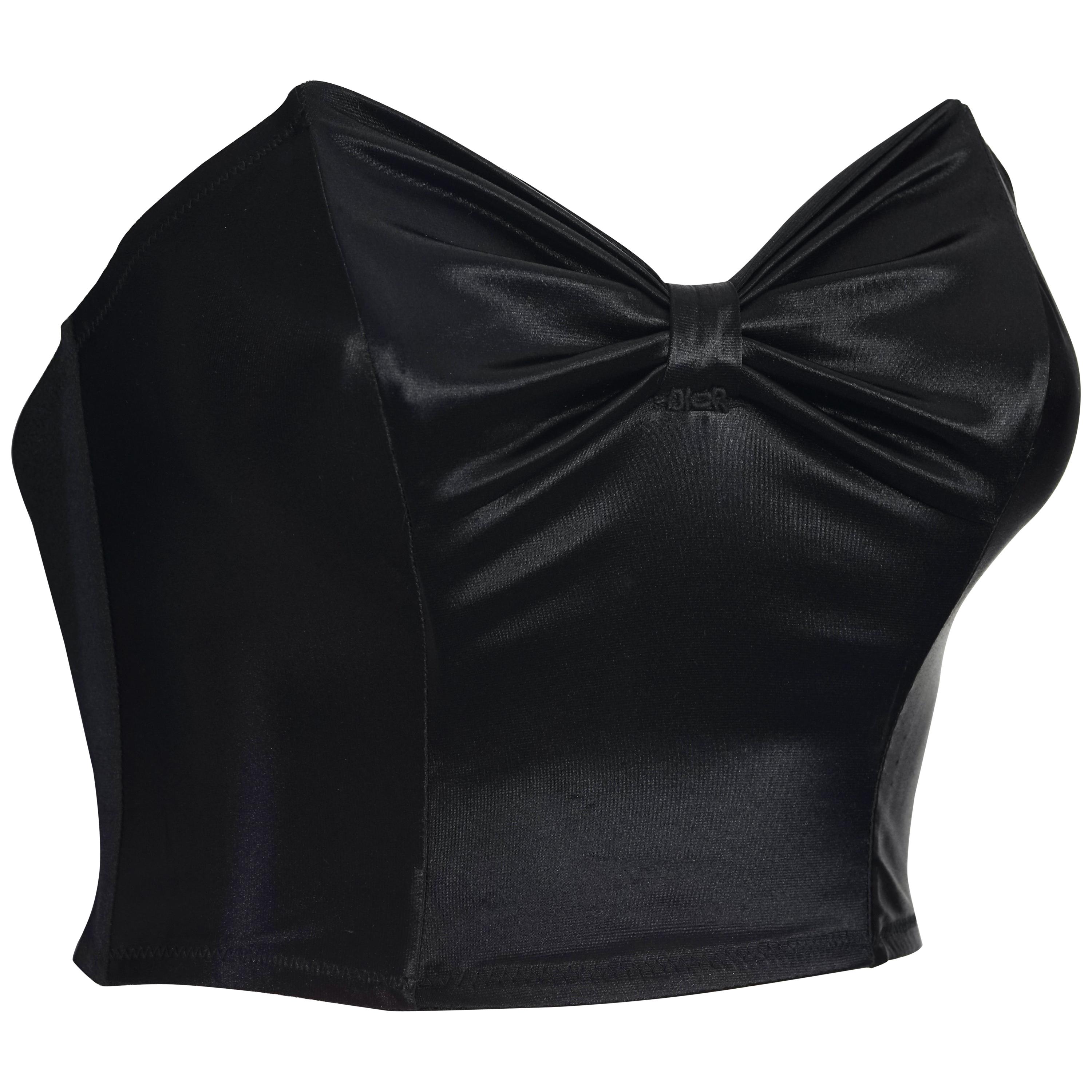 Vintage by Misty Christian Dior 2018 Strapless Crop Top