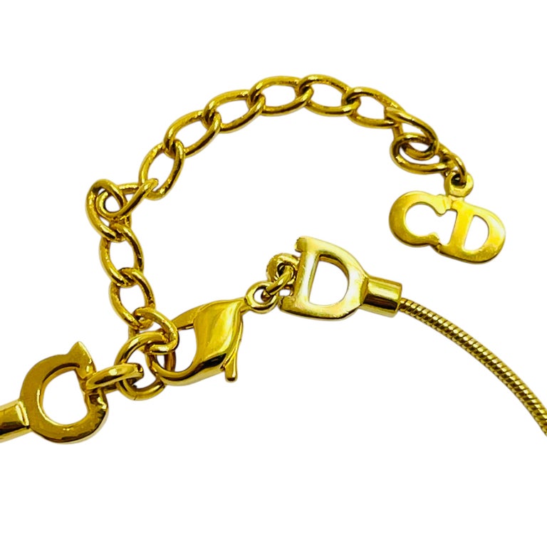 アクセサリー Dior Vintage 11 ream Logo Gold Bracelet アクセサリー Dior Vintage 11 ream Logo Gold Bracelet Near