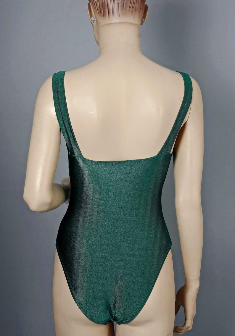 Vintage CHRISTIAN DIOR Logo Insignia Body Suit Bathing Suit Swimsuit Bodysuit In Excellent Condition In Kingersheim, Alsace
