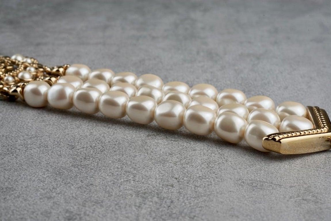 christian dior pearl necklace