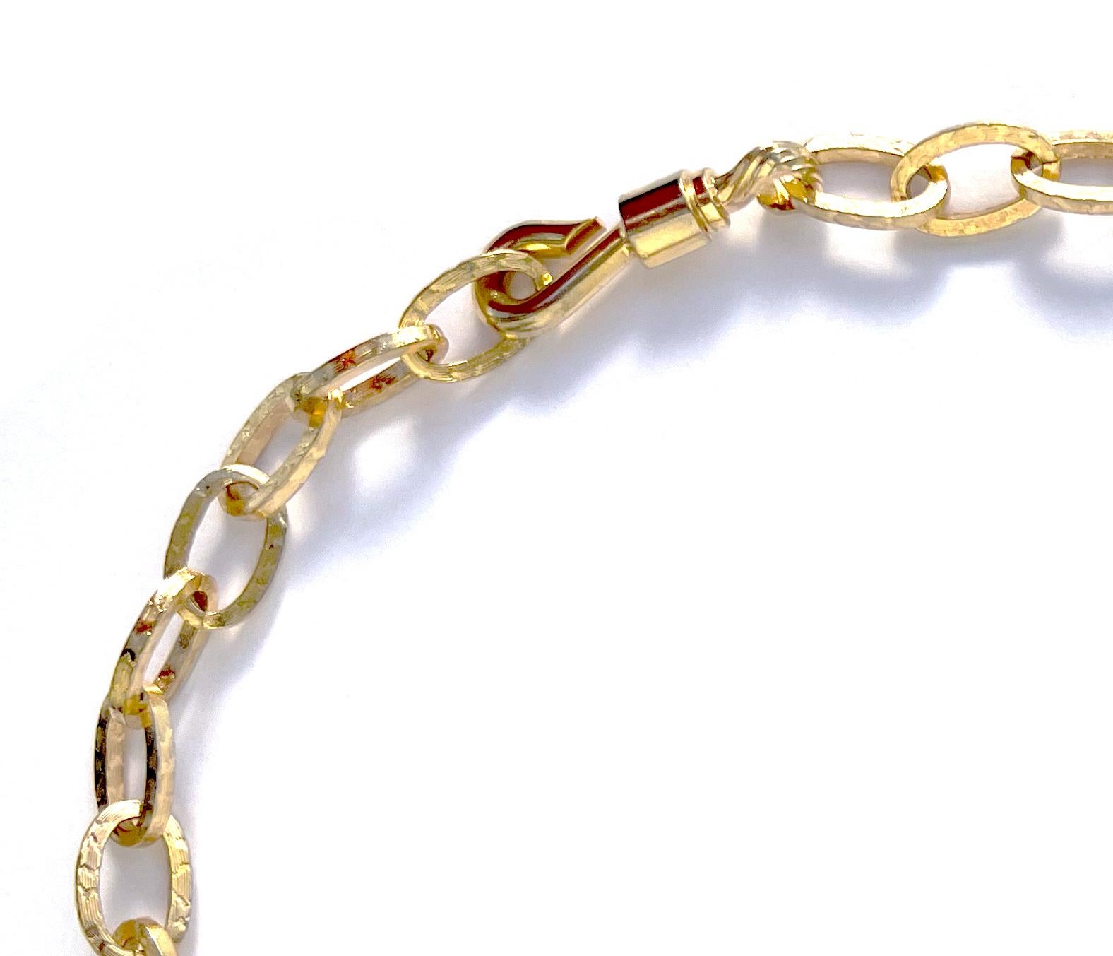Vintage Christian Dior Long Chain Necklace with Hook Details, 1972 In Good Condition For Sale In London, GB