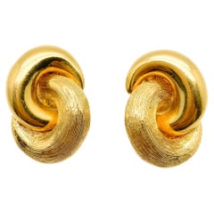 Vintage Christian Dior Love Knot Earrings 1980s