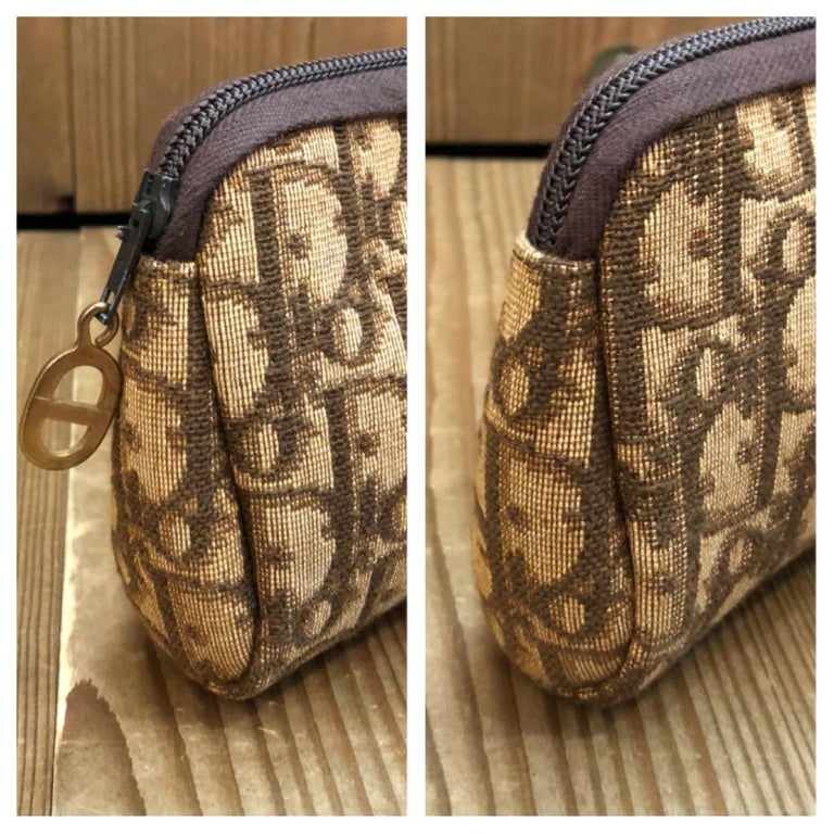 Neceser Vintage CHRISTIAN DIOR Mini Trotter Jacquard Marrón en