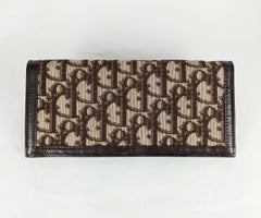 Vintage Christian Dior Monogramme Oblique Wallet-Checkbook Cover