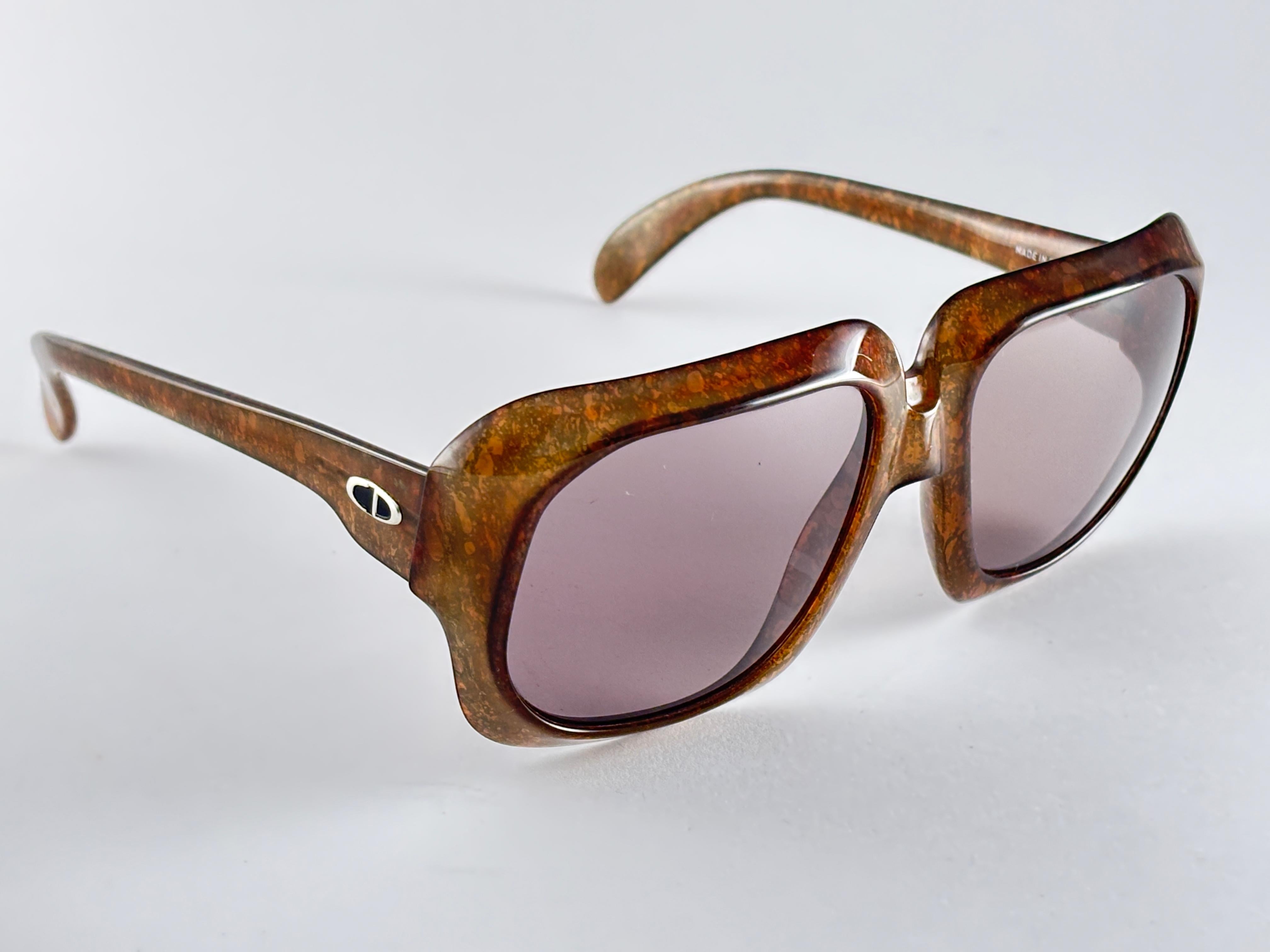 Vintage Christian Dior Monsieur 2024 11 Optyl Oversized 1970 Sunglasses For Sale 2