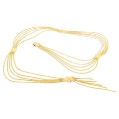 Retro Christian Dior Multi Strand Gold Medallion Belt or Necklace