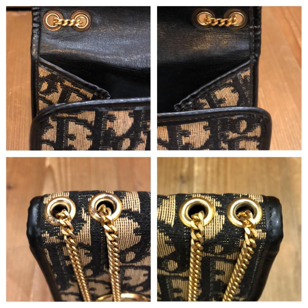 Vintage CHRISTIAN DIOR Navy Trotter Saddle Chain Bag 7