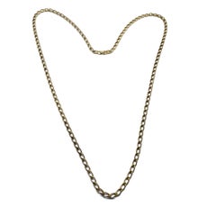 Vintage Christian Dior Gold Plated Chain Necklace 1970s