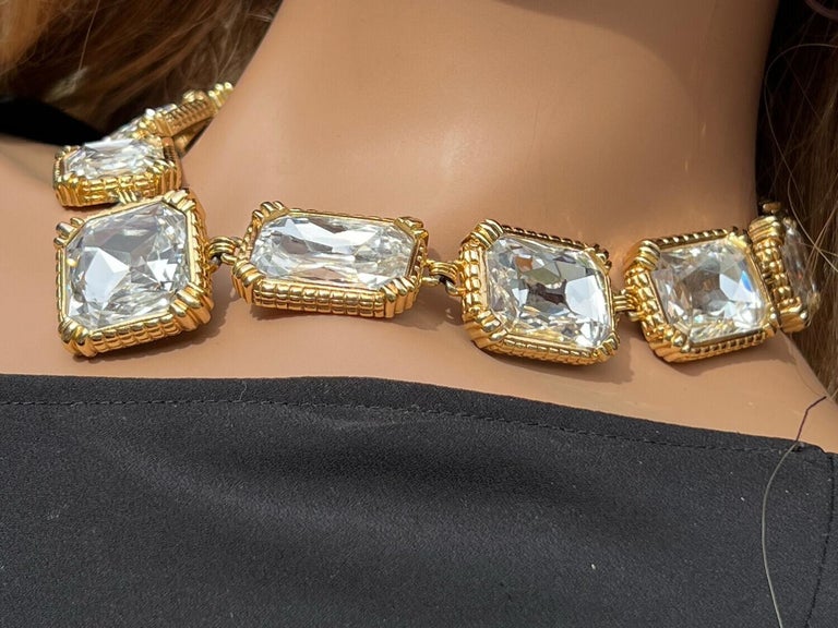 Vintage Christian Dior necklace and earrings set For Sale at 1stDibs