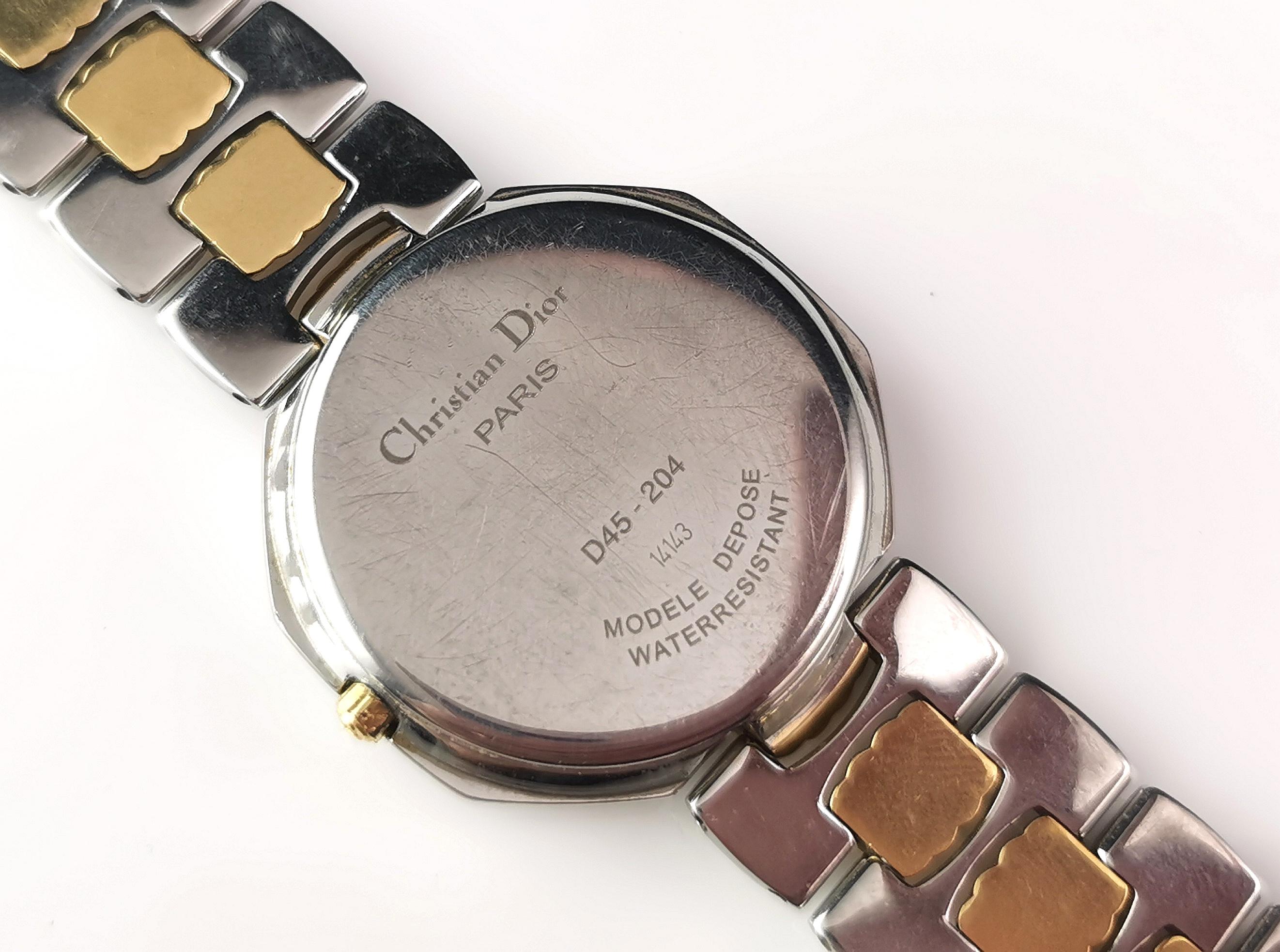 Vintage Christian Dior Octagon wristwatch, D45-204, Boxed  4
