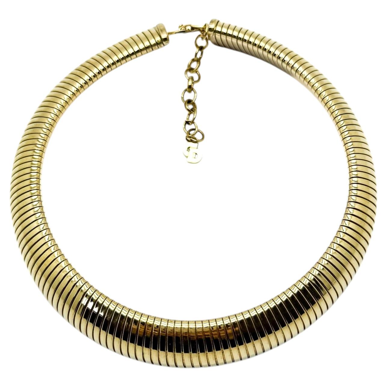 Collar vintage Christian Dior Omega Años 80