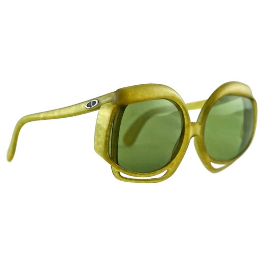 Vintage CHRISTIAN DIOR Openwork Space Age Green Oversized Sunglasses at  1stDibs | christian dior sunglasses vintage, vintage christian dior  sunglasses, vintage dior sunglasses