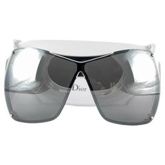 Vintage Christian Dior Overshine 1 Mask Shield Sunglasses 2006 Made In Italy Y2K