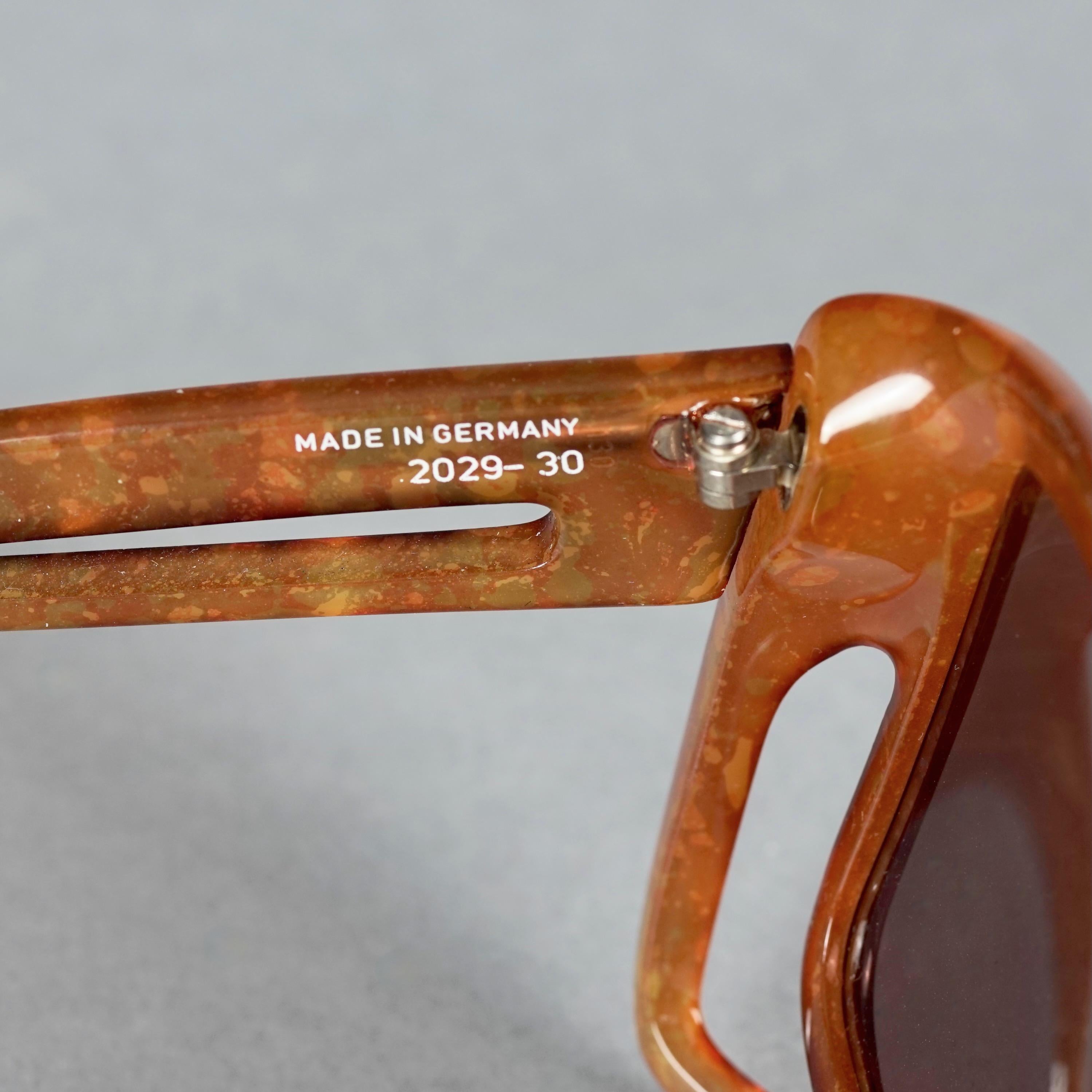 Vintage CHRISTIAN DIOR Oversized Space Age Brown Sunglasses For Sale 6