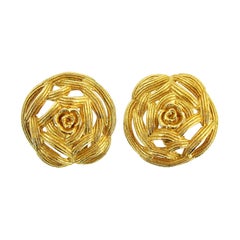 Vintage Christian Dior Pair of Clip-On Earrings, 1980s