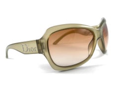 Vintage Christian Dior " Paris " Translucent Green Sunglasses 2000's Italy
