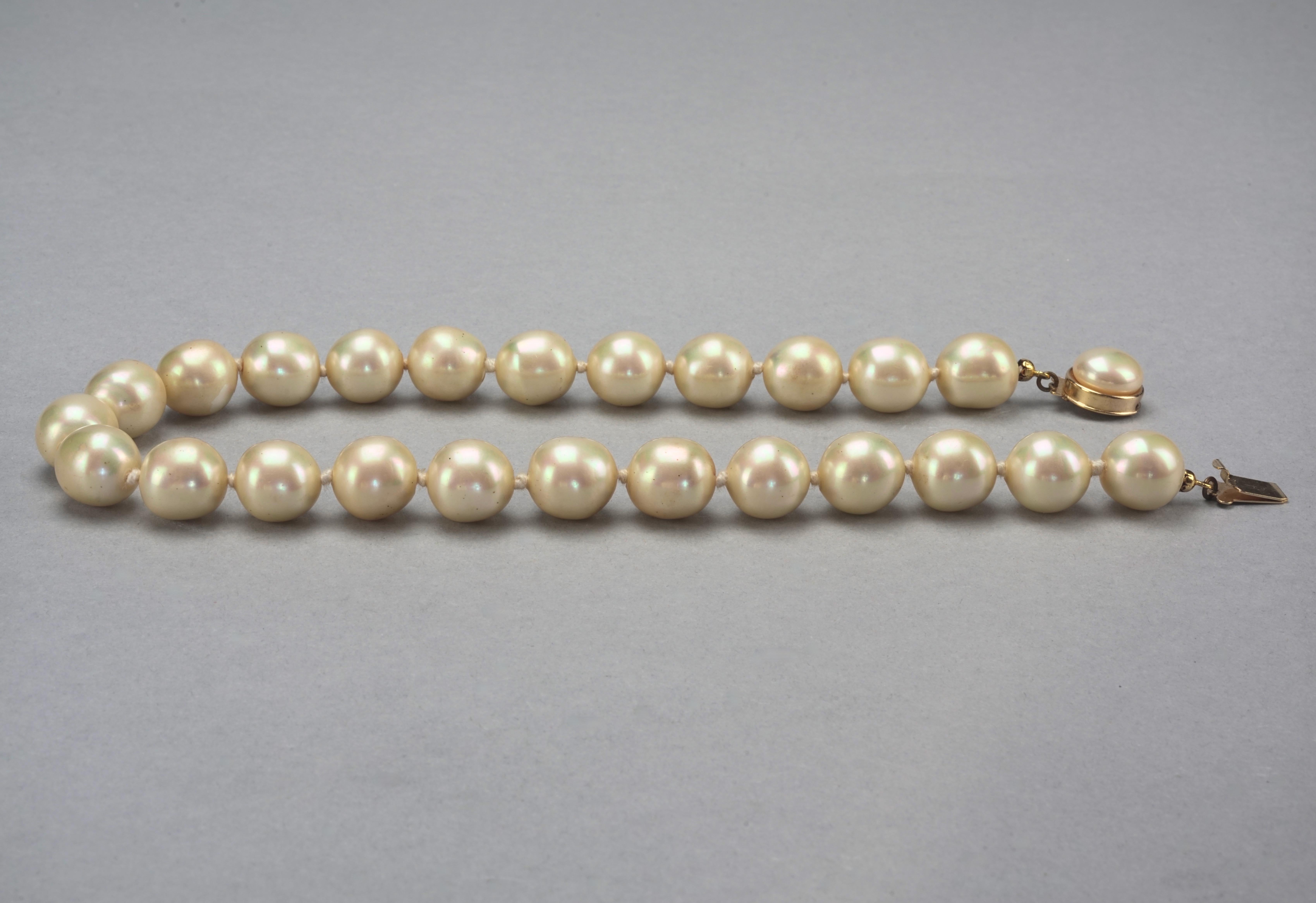 Women's Vintage Christian Dior Pearl Choker Necklace
