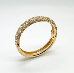 Bracelet Vintage Christian Dior Pavé de Perles et Cristal 1980
