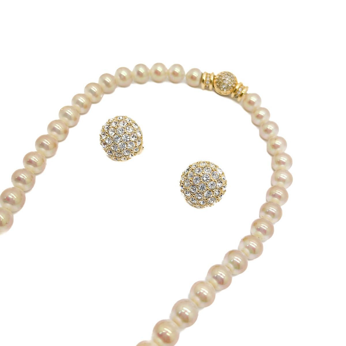 dior necklace pearl