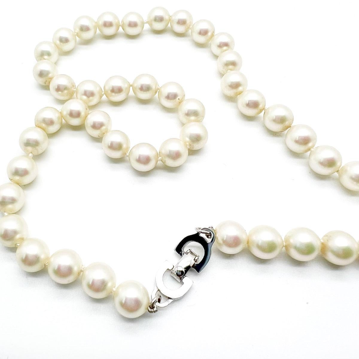 Totally chic, this Vintage Dior Pearl Rope Necklace is epitome of style and sophistication and will transcend the decades with ease.
With archive pieces from her own Dior collection displayed in London's highly acclaimed Dior Designer of Dreams