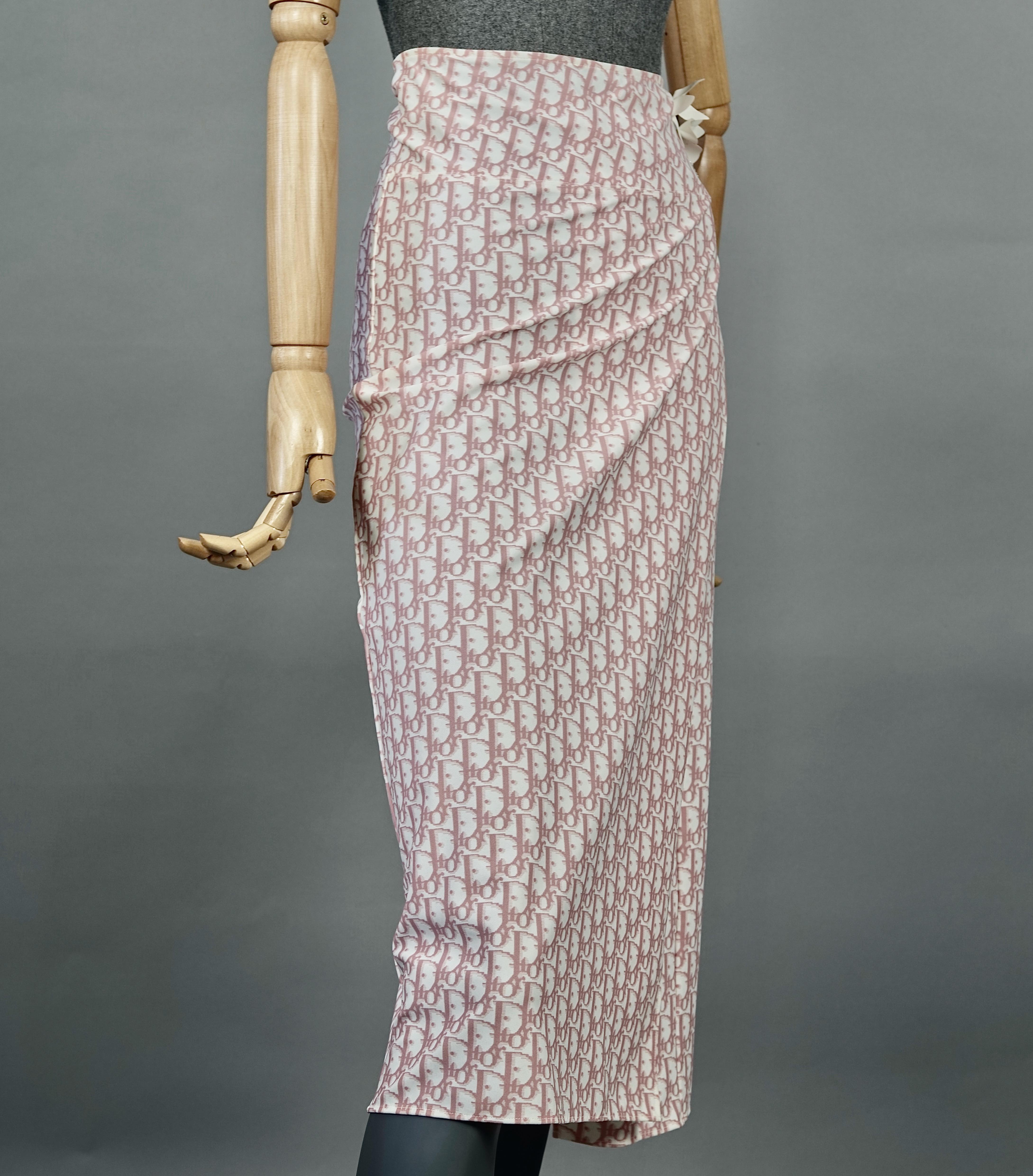 dior monogram skirt