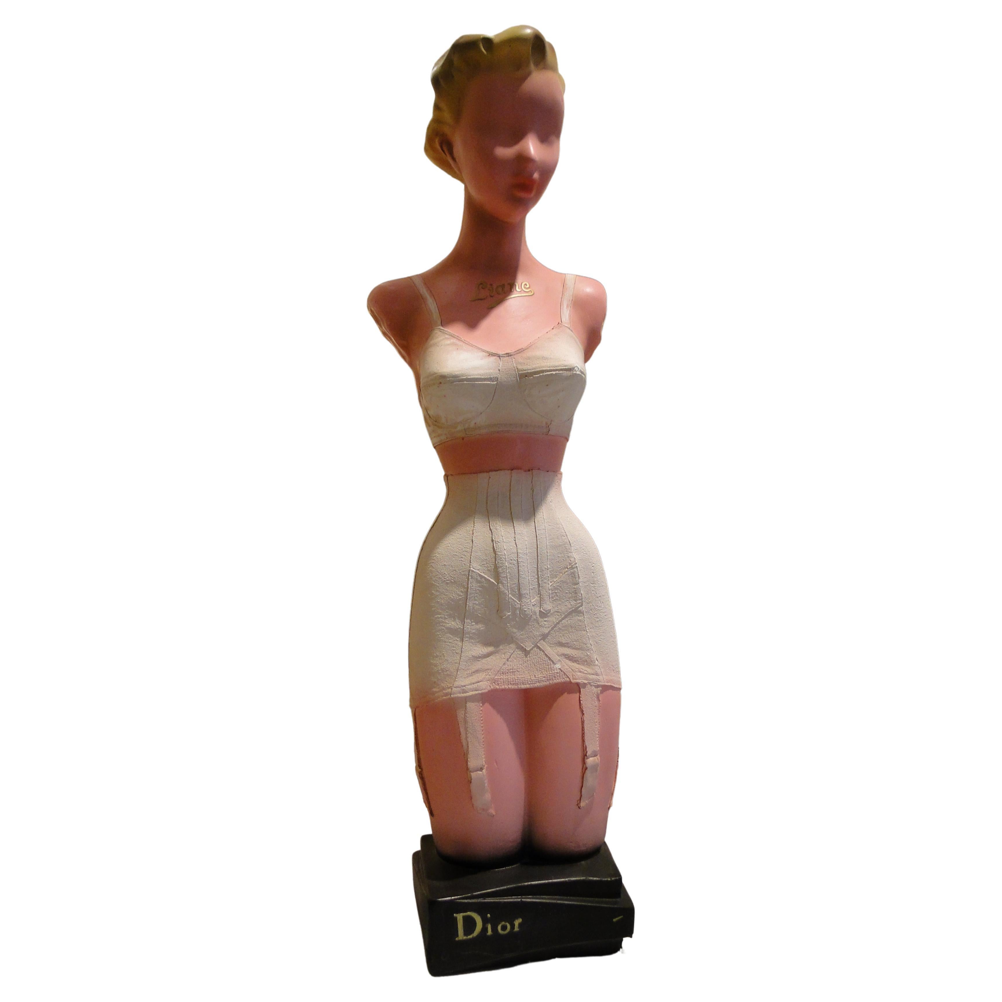  Christian Dior Vintage  Plaster Pin Up  Mannequin Mid Century