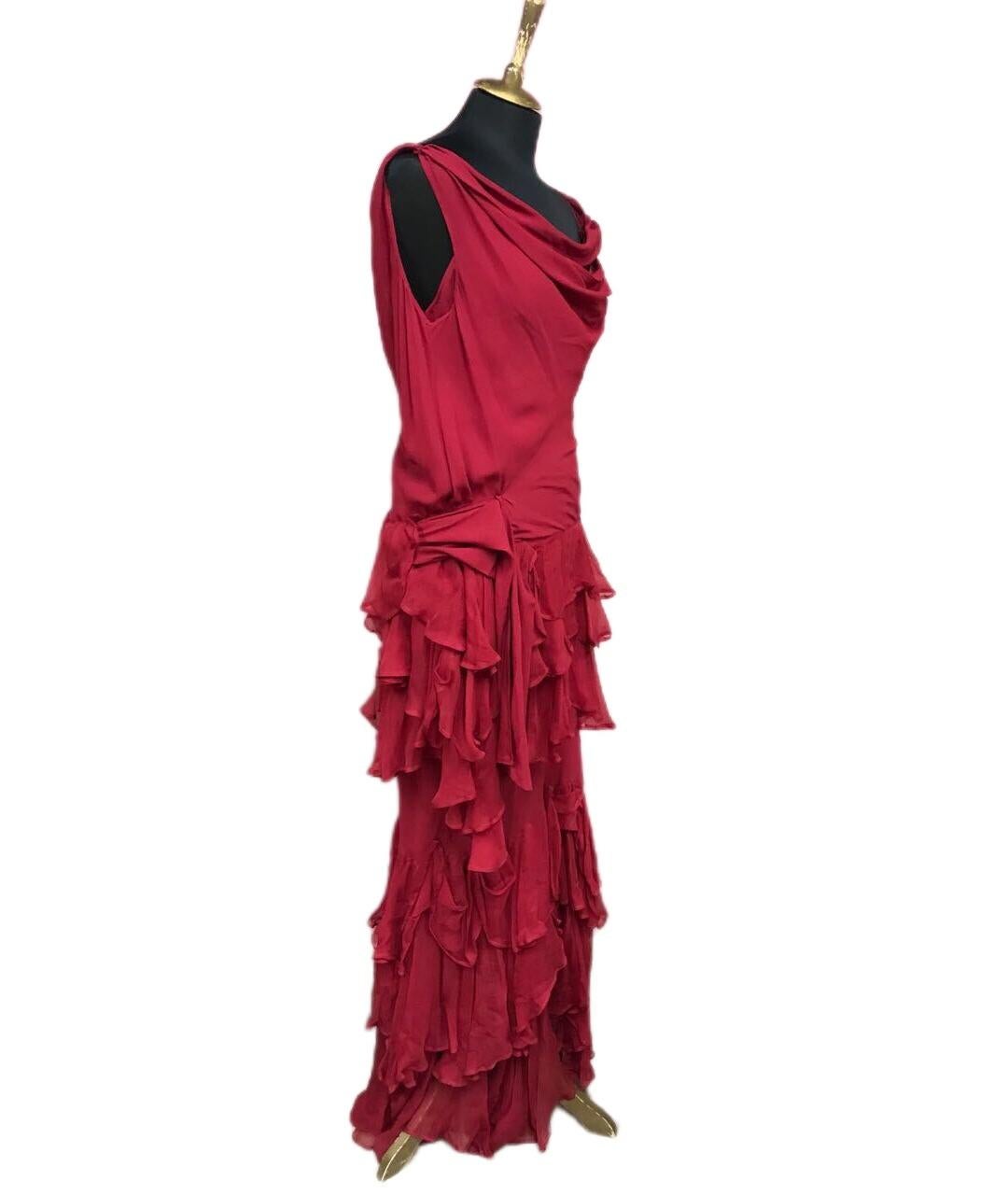 dior red dress vintage