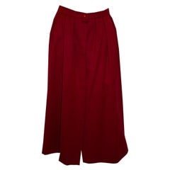 Christian Dior - Jupe en laine rouge vintage