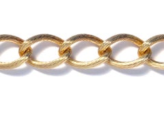 Vintage Christian Dior Ribbed Link Necklace, 1980s