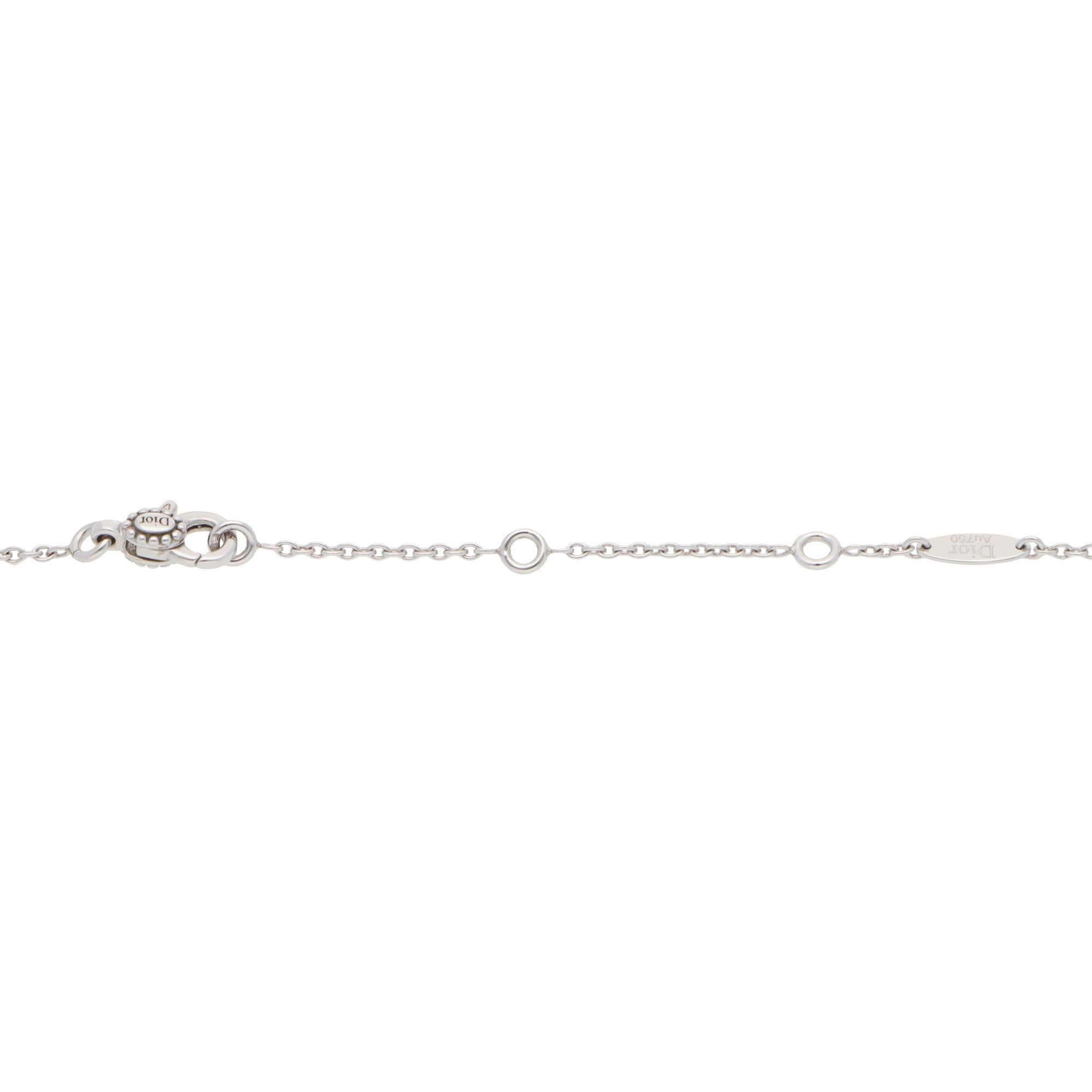 Taglio brillante Collana di diamanti vintage Christian Dior Rose des Vents in vendita